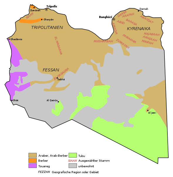 Volksgruppen in Libyen